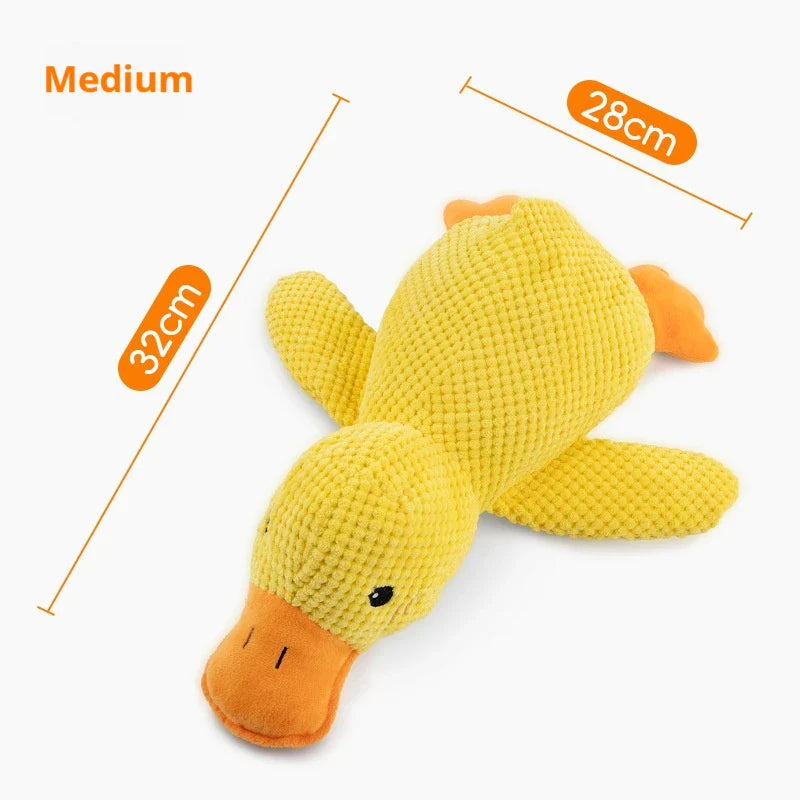 Dog Plush Sleeping Duck – Bite-Resistant & Sound Toy