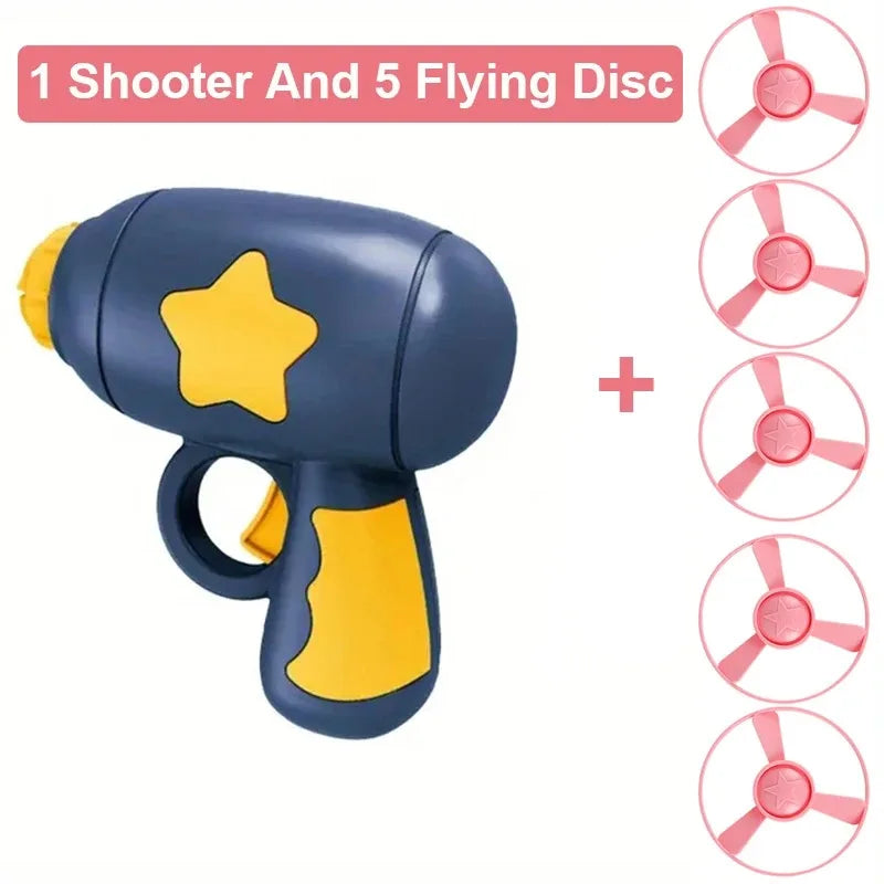 Interactive Cat Toy – Flying Disc Shooting Gun