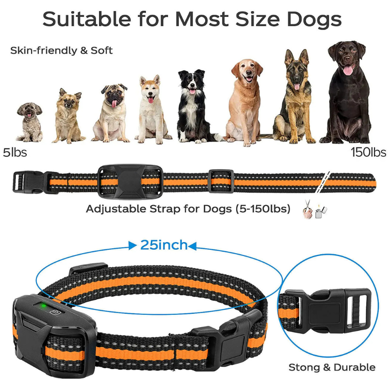 Dog Training Collar – Waterproof with Remote Shock & Vibration