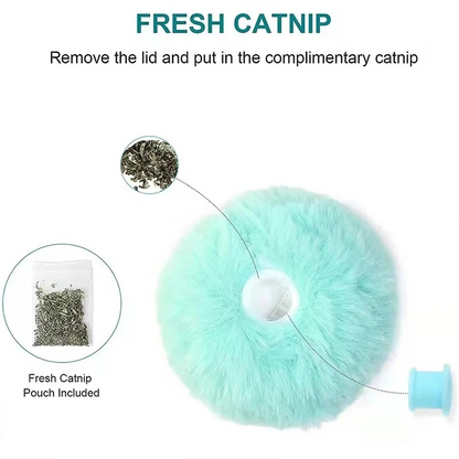 Interactive Ball Smart Cat Toys – Plush Electric Catnip Training Toy