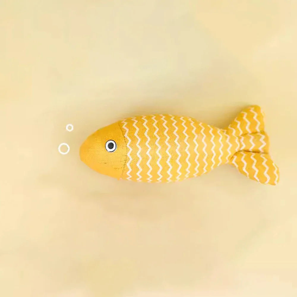 Catnip Fish Toy – Interactive Plush Simulation Fish for Cats & Kittens