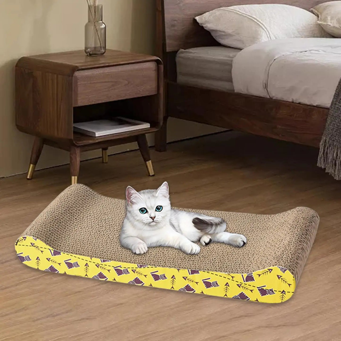 Cat Scratching Board Bed – Cardboard Scratch Pad & Nest for Cats