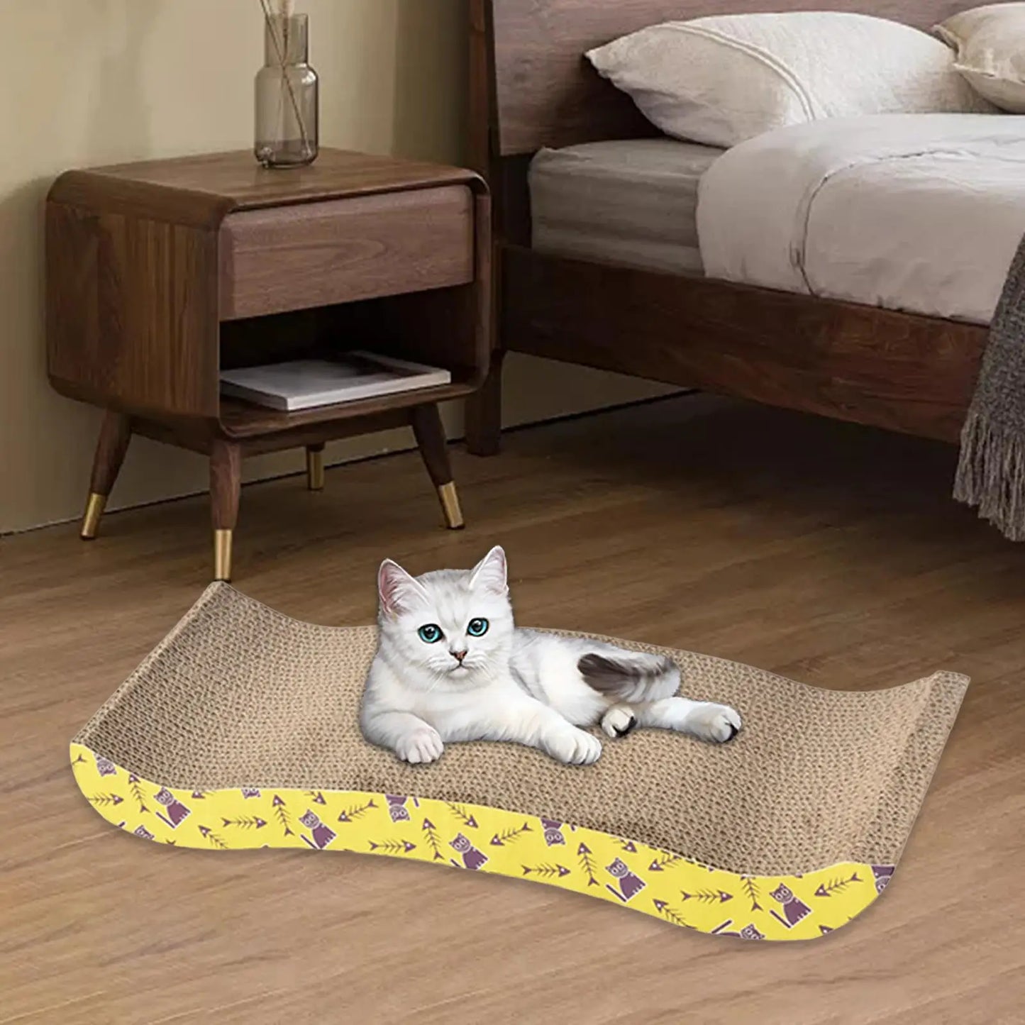 Cat Scratching Board Bed – Cardboard Scratch Pad & Nest for Cats