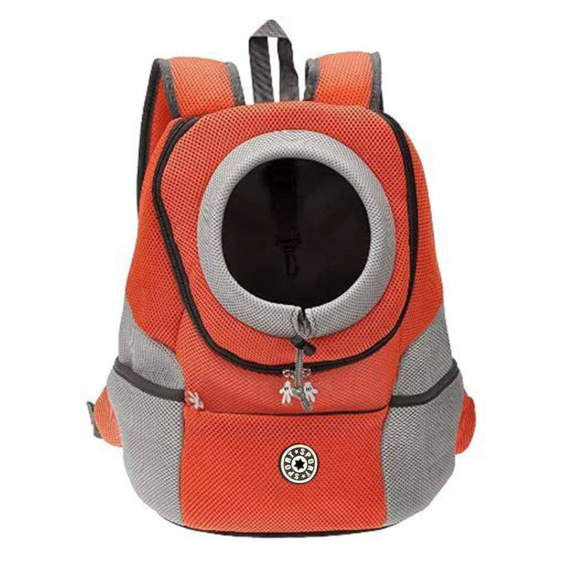Double Shoulder Pet Carrier Backpack – Breathable Travel Dog Bag