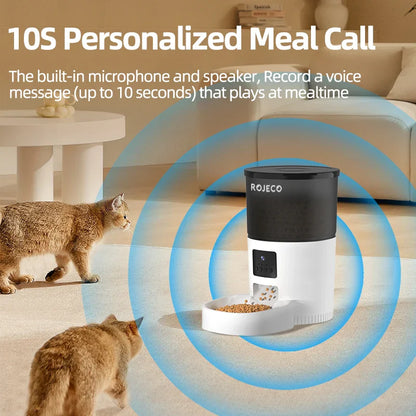 Auto Cat Feeder with Camera – App-Controlled Pet Dispenser