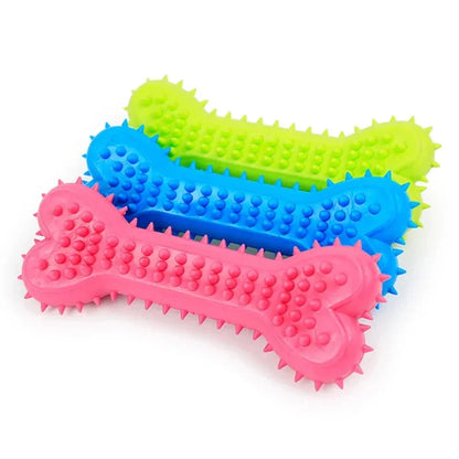 Rubber Bite-Resistant Dog Toy – Teeth Cleaning Chew Toy for Small Dogs