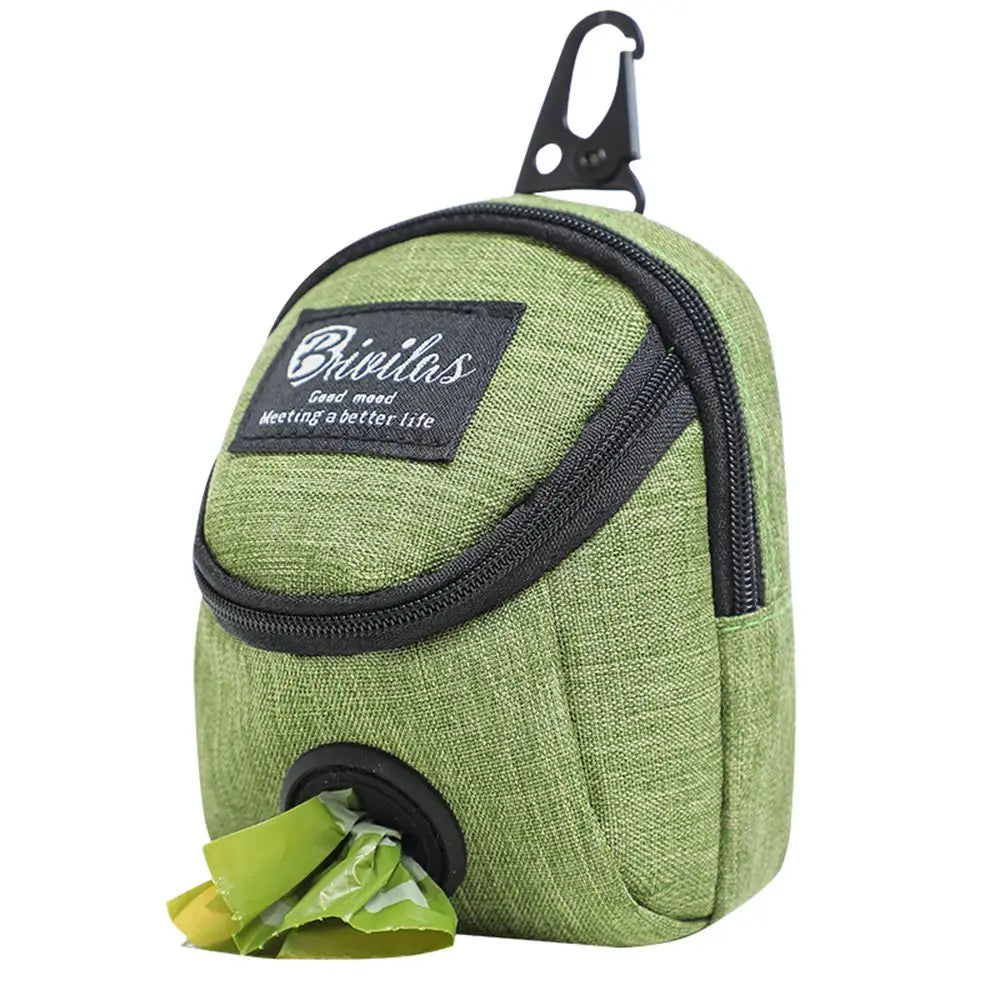 Portable Dog Treat Pouch – Training & Travel Bag with Poop Dispenser