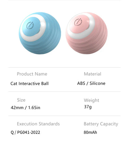 2PCS Smart Cat Toys – Auto Rolling Interactive Ball Set