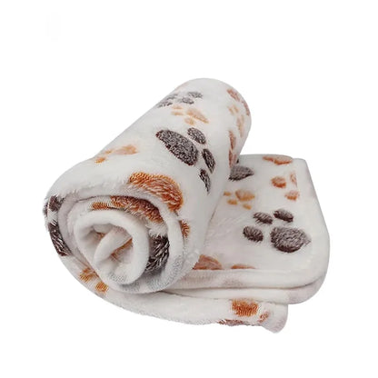 Soft Fluffy Pet Blanket – Cute Cartoon Pattern