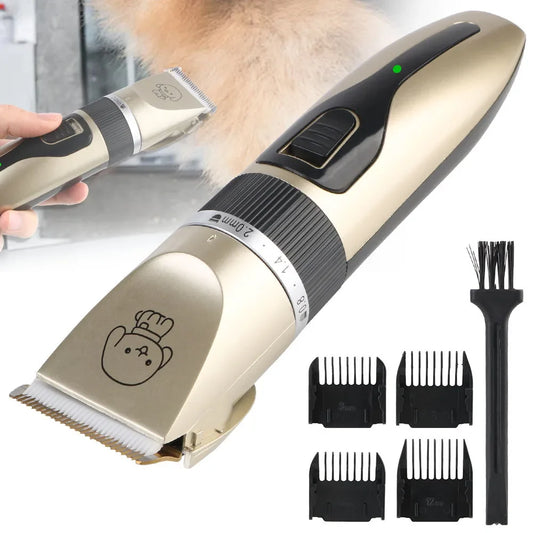 Pet Hair Clipper Grooming Trimmer Set – Professional Cordless Clippers