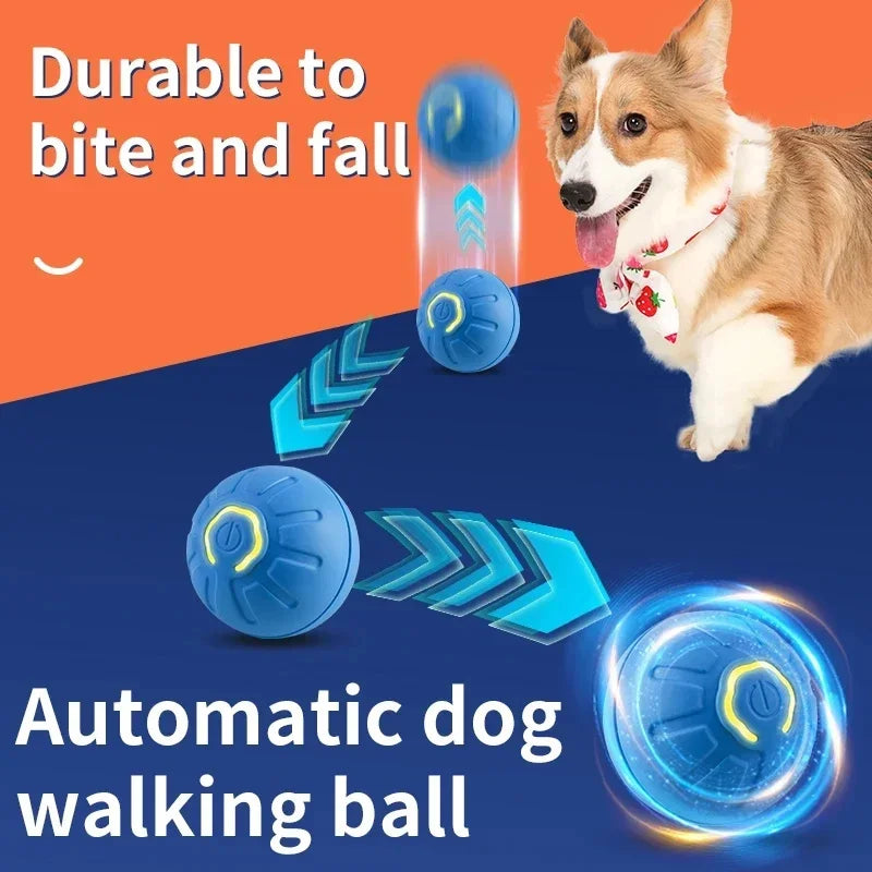 Smart Dog Toy Ball – USB Auto Bouncing Pet Toy for Dogs