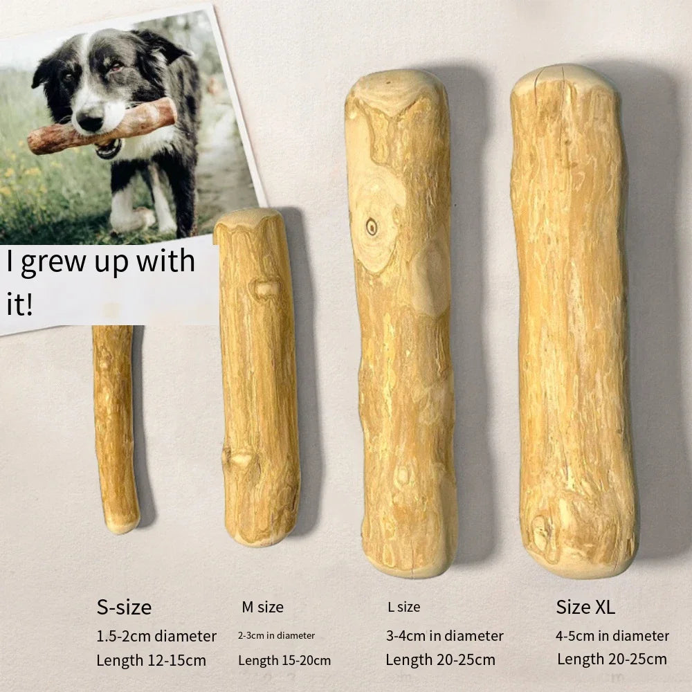 Coffee Wooden Dog Chew Stick – Tooth Pressure Relief Toy