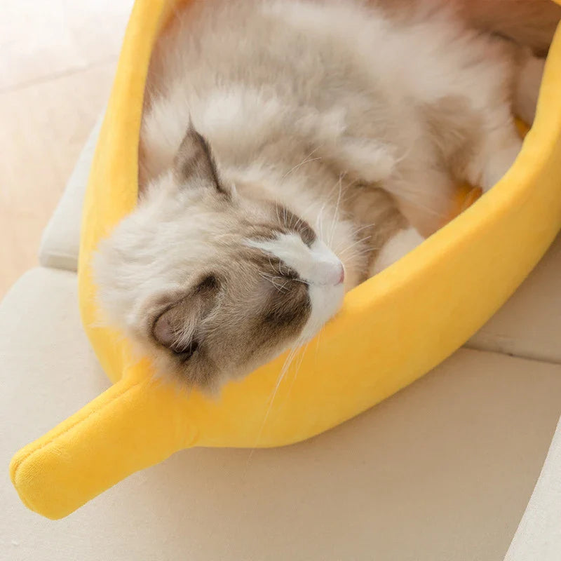 Banana Cat Bed House – Cute & Cozy Cat Hideaway