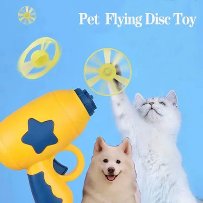 Interactive Cat Toy – Flying Disc Shooting Gun