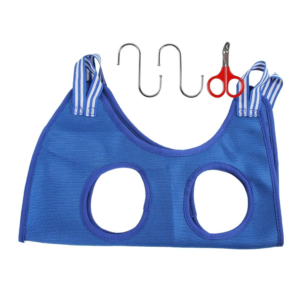 Pet Grooming Hammock for Dogs & Cats – Bath & Nail Cutting Restraint Bag