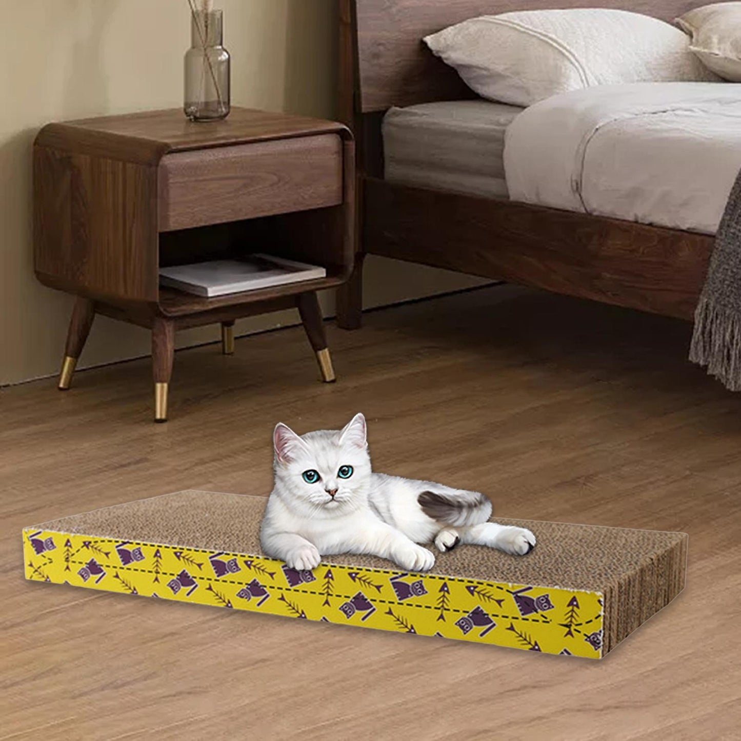 Cat Scratching Board Bed – Cardboard Scratch Pad & Nest for Cats