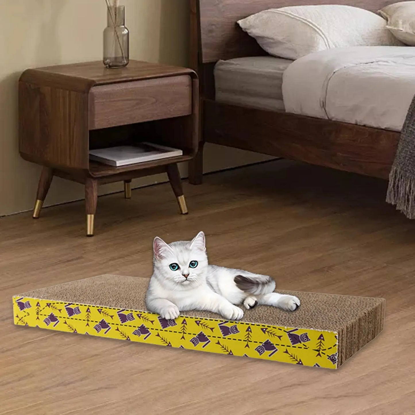 Cat Scratching Board Bed – Cardboard Scratch Pad & Nest for Cats