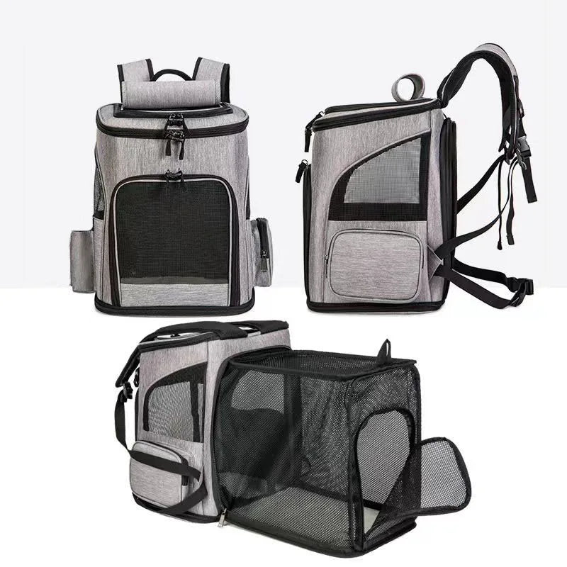 Expandable Pet Carrier Backpack – Travel Bag