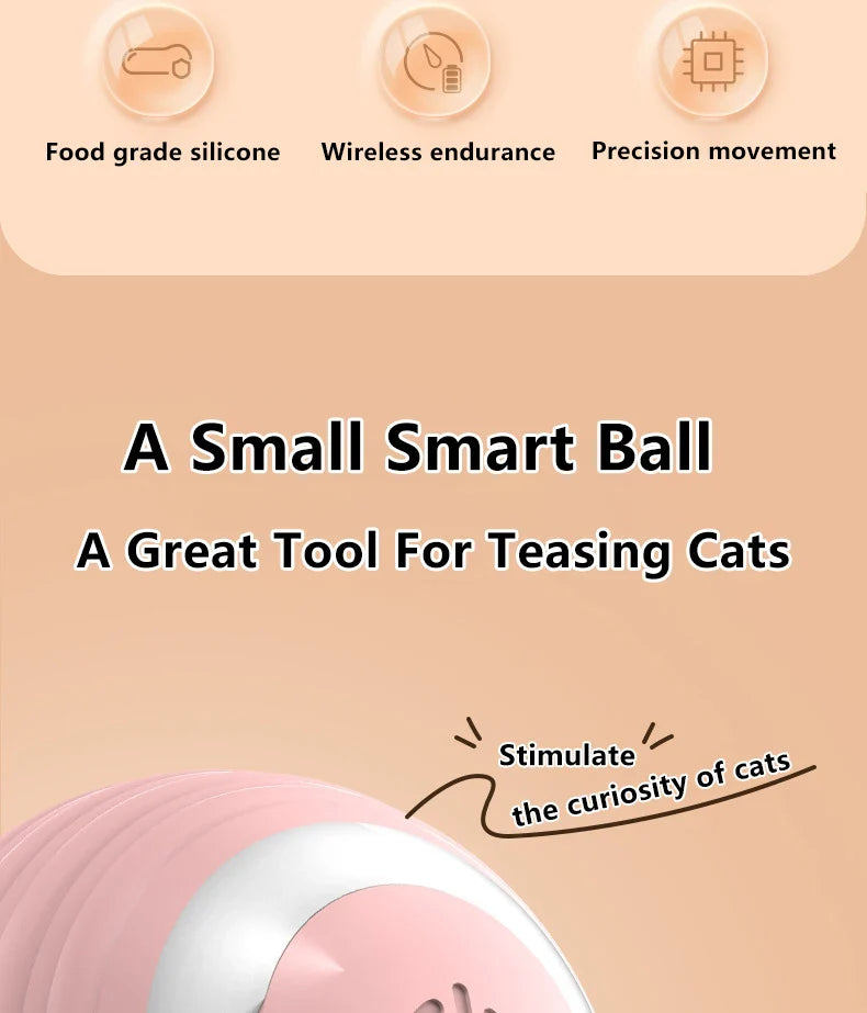 2PCS Smart Cat Toys – Auto Rolling Interactive Ball Set