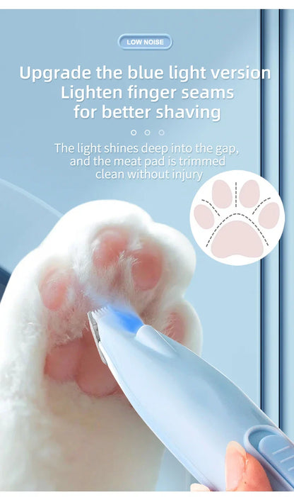 Electric Pet Paw Shaver – Quiet Grooming Trimmer for Cat & Dog Feet