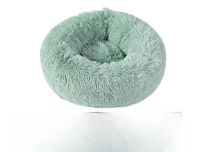 Plush Winter Cat & Dog Nest – Warm, Washable Round Pet Bed