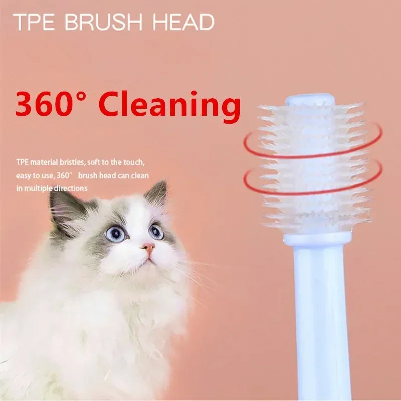 Soft Cat Toothbrush – Gentle Oral Care Brush for Pet Teeth Cleaning