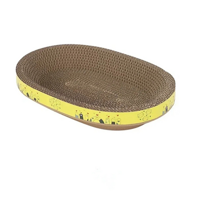 Oval Cat Scratch Board – Cat Scratcher and Bed