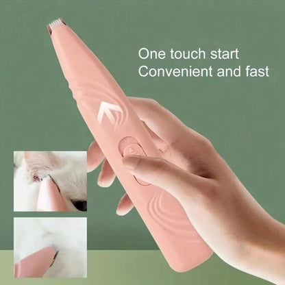 Portable LED Dog Paw Trimmer – Rechargeable Cordless Nail Grinder